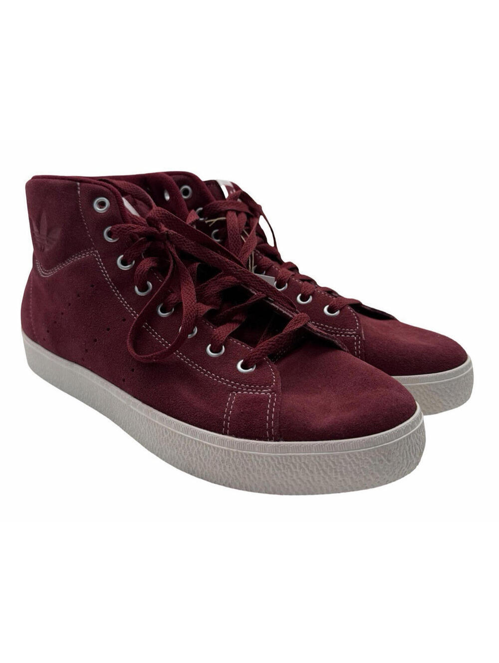 Adidas Stan Smith CS Mid Sneakers Suede Burgundy Size US 10.5